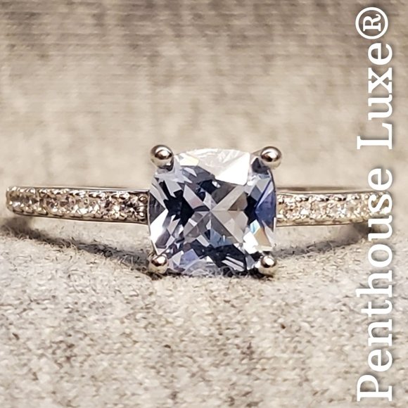 Penthouse Luxe Jewelry - SOLID 925 Sterling Silver Sky Blue Topaz Ring